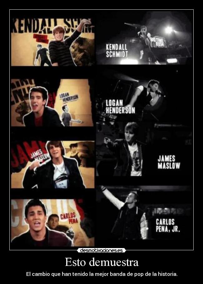 Esto demuestra - El cambio que han tenido la mejor banda de pop de la historia.