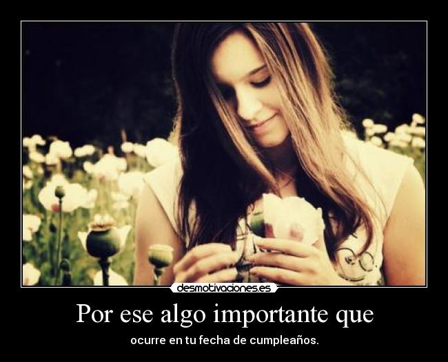 carteles flor deseo cumpleanos algo importante desmotivaciones