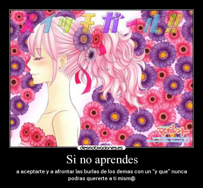 Si no aprendes -