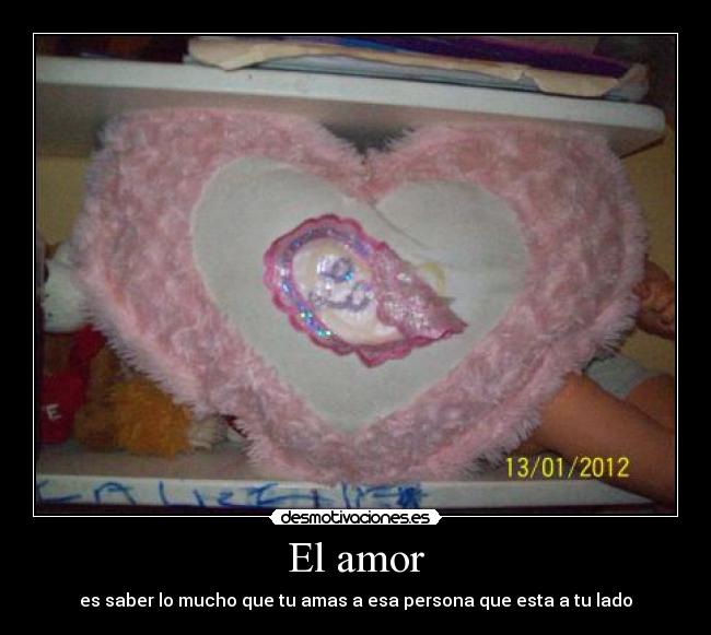 El amor - es saber lo mucho que tu amas a esa persona que esta a tu lado