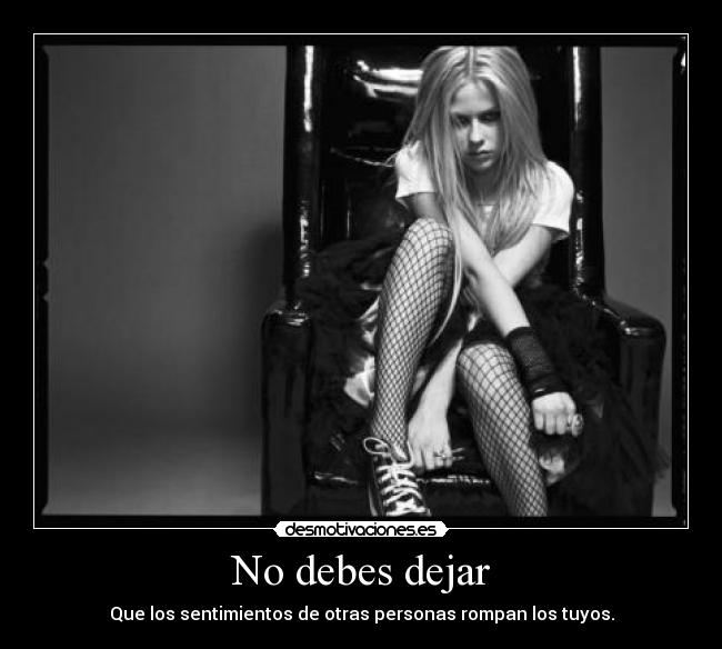 No debes dejar - 