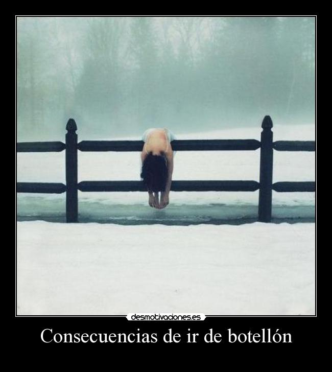 Consecuencias de ir de botellón -