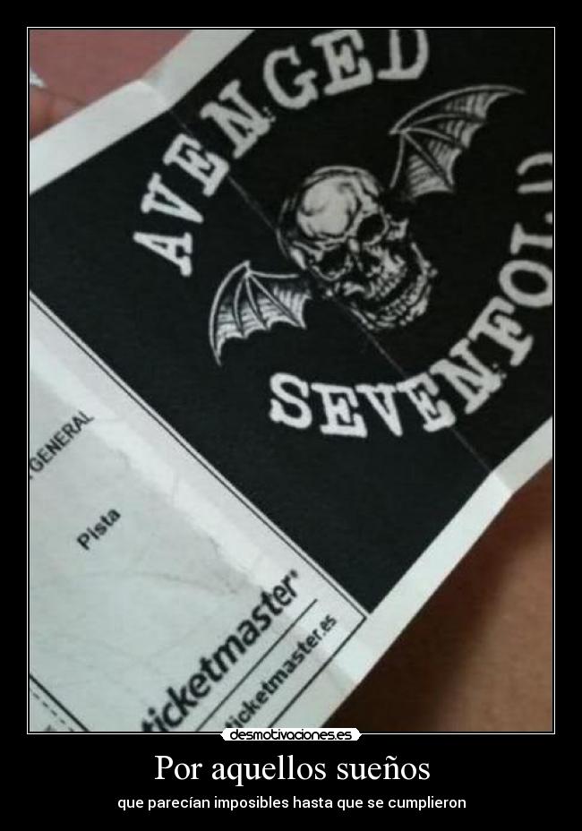 Por aquellos sueños - que parecían imposibles hasta que se cumplieron