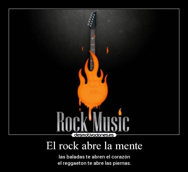 El rock abre la mente -