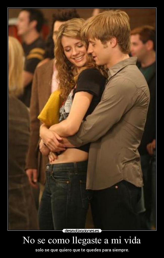 No se como llegaste a mi vida -