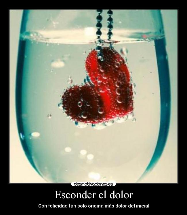 Esconder el dolor -