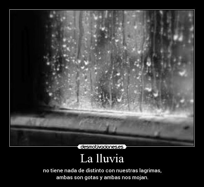 La lluvia -