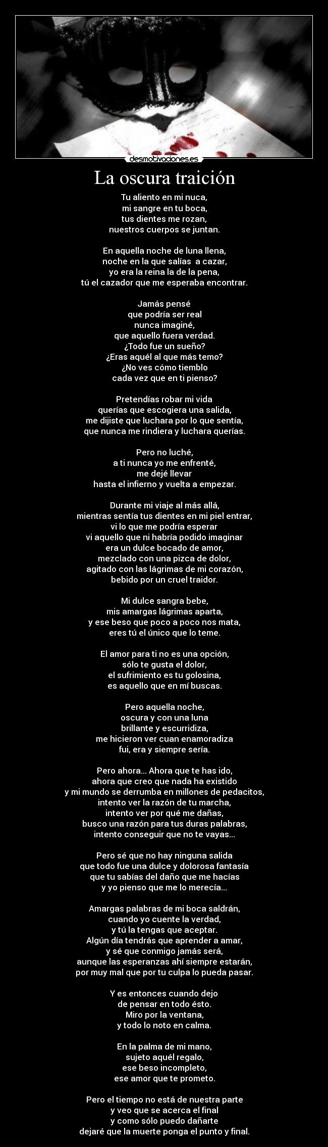 La oscura traición -