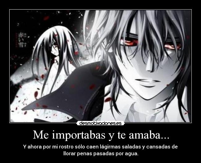 Me importabas y te amaba... - 