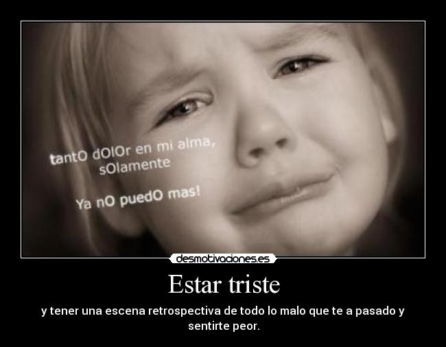 Estar triste - 