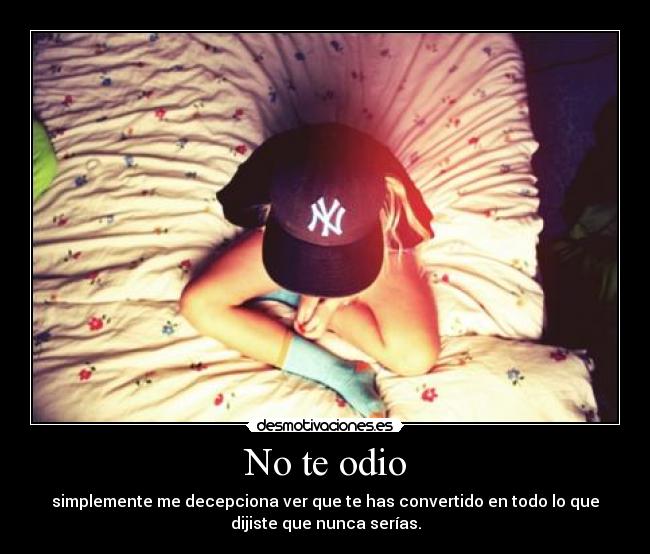 No te odio -
