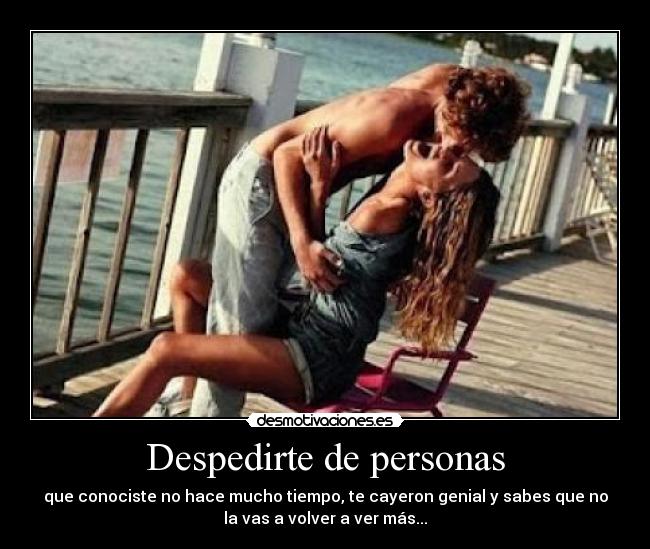 Despedirte de personas -