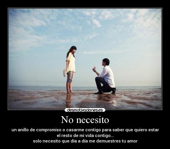 No necesito -