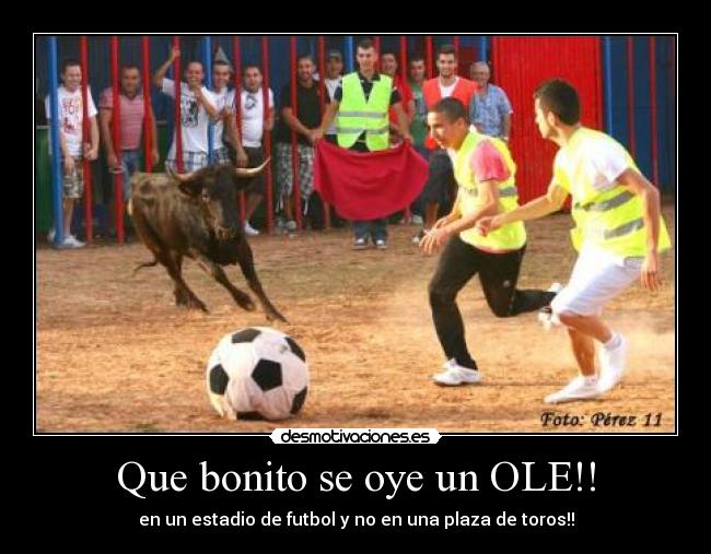 Que bonito se oye un OLE!! -