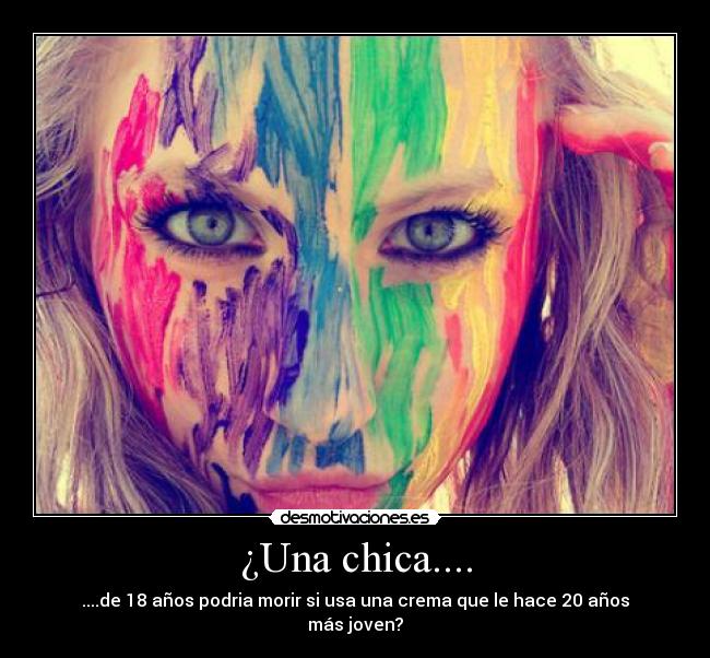 ¿Una chica.... -