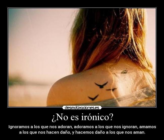 ¿No es irónico? - 