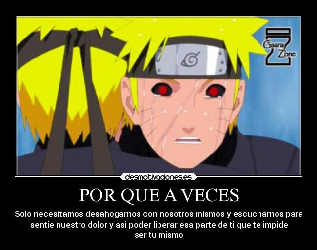 carteles anime naruto perdon reflexion desmotivaciones