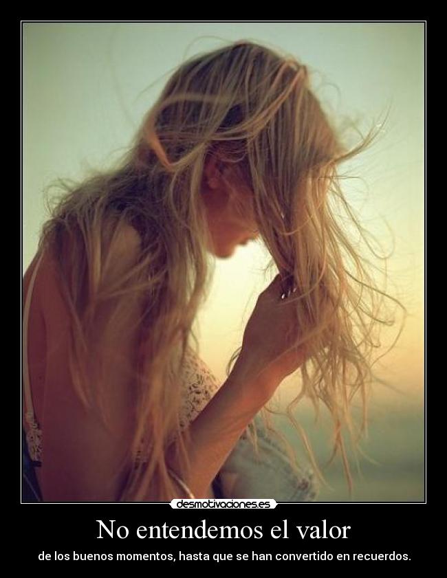 No entendemos el valor -