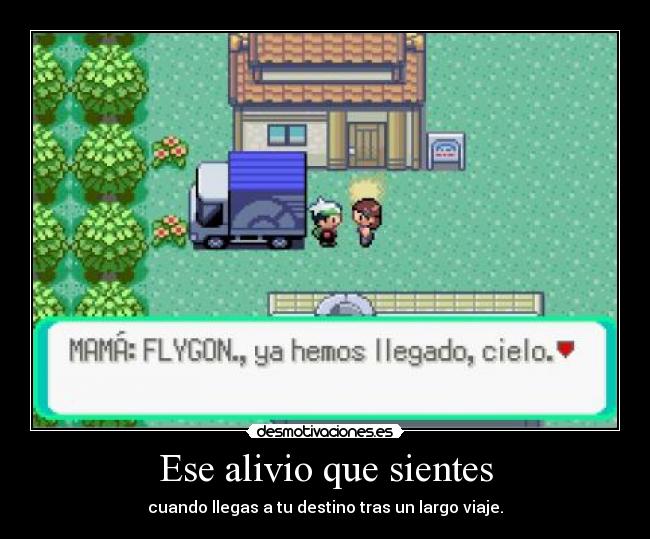 Ese alivio que sientes -