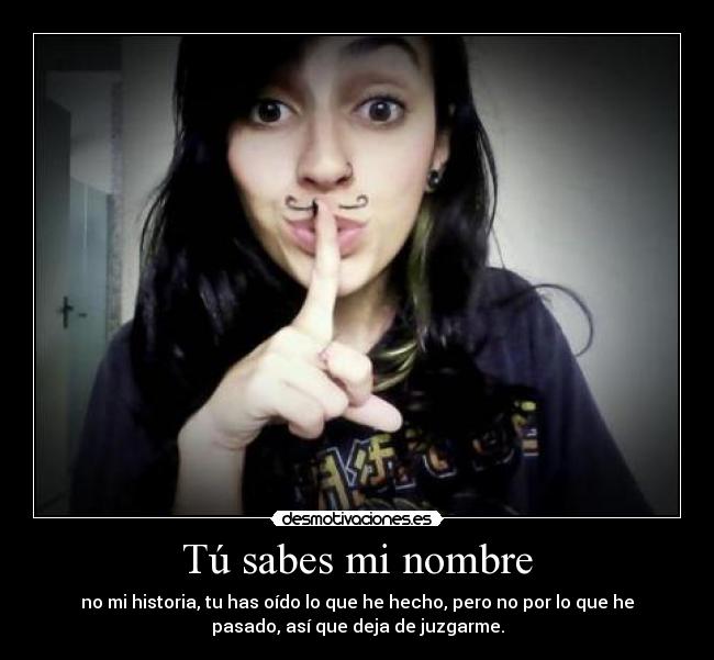 Tú sabes mi nombre -