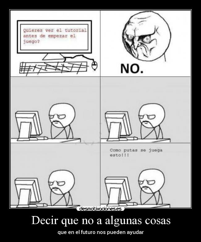 Decir que no a algunas cosas -