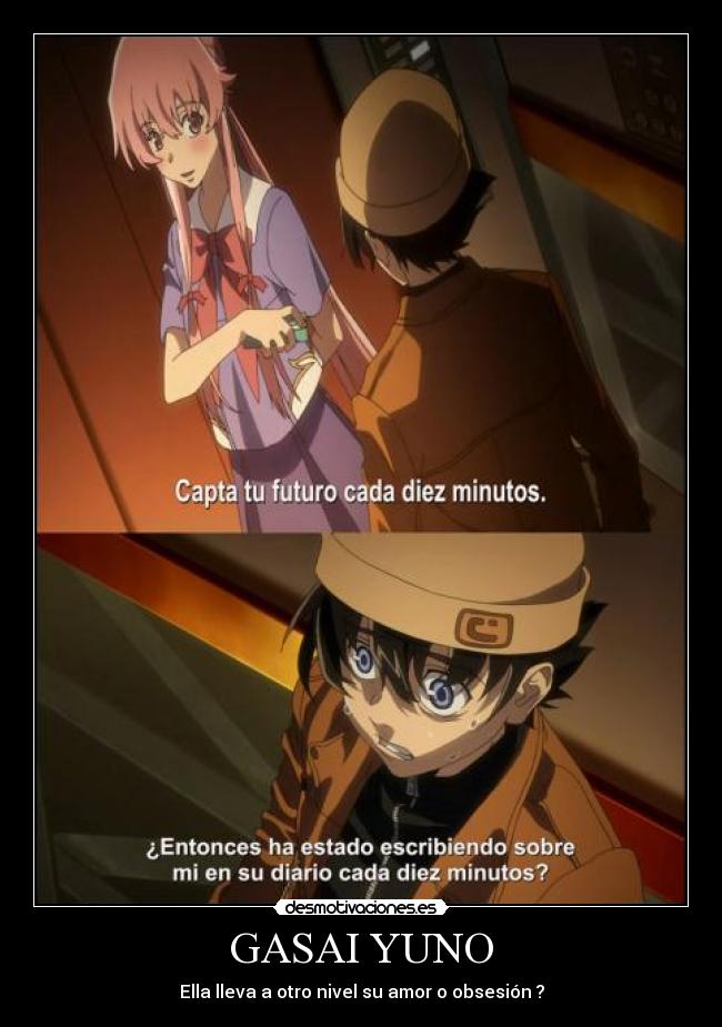GASAI YUNO - Ella lleva a otro nivel su amor o obsesión ?