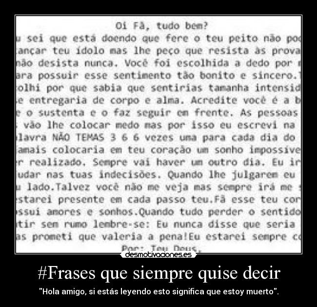 #Frases que siempre quise decir - 