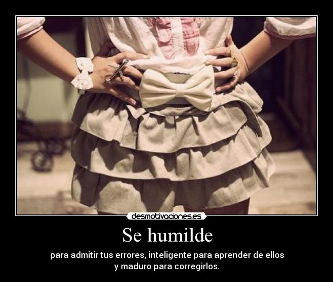 Se humilde - 