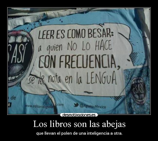 Los libros son las abejas -