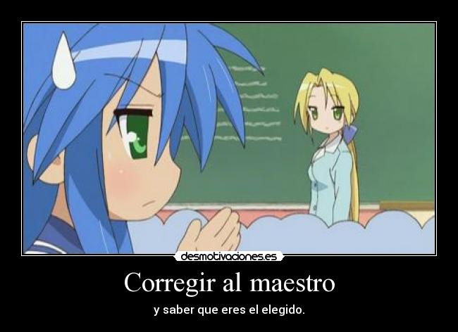 Corregir al maestro -