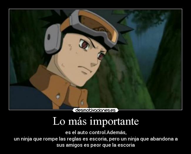 carteles obito uchiha kakashi gaiden naruto shippuden anime manga desmotivaciones