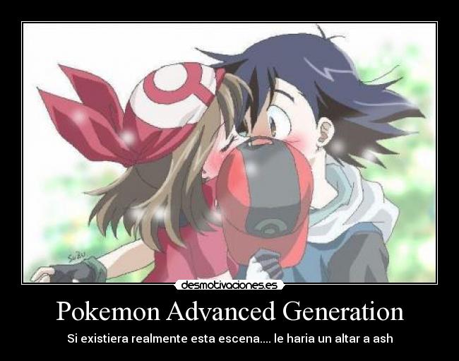 Pokemon Advanced Generation - Si existiera realmente esta escena.... le haria un altar a ash