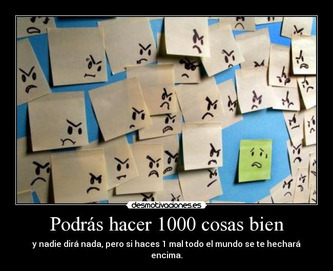 Podrás hacer 1000 cosas bien - 