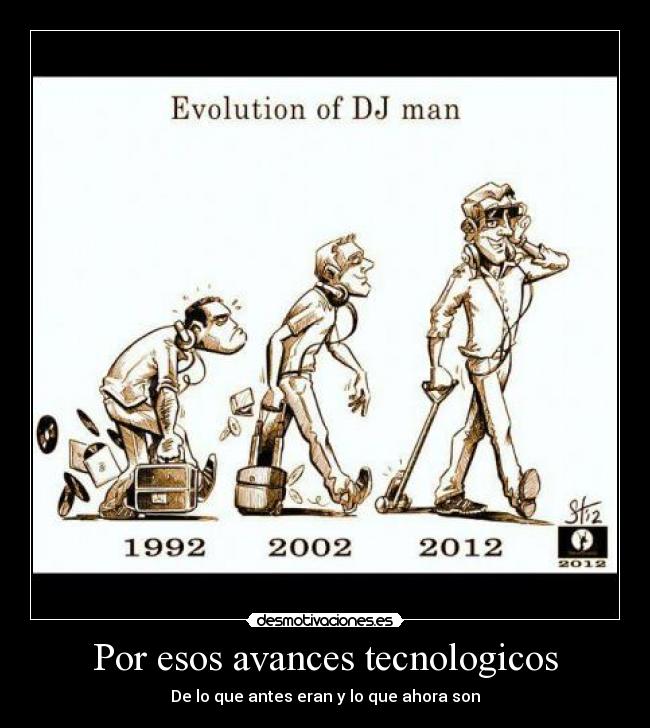 Por esos avances tecnologicos - De lo que antes eran y lo que ahora son