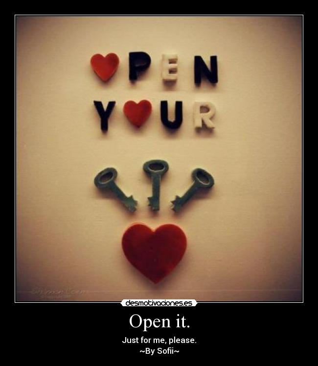 Open it. -