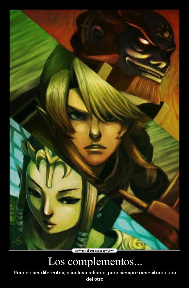 Los complementos... - Pueden ser diferentes, o incluso odiarse, pero siempre nesesitaran uno del otro