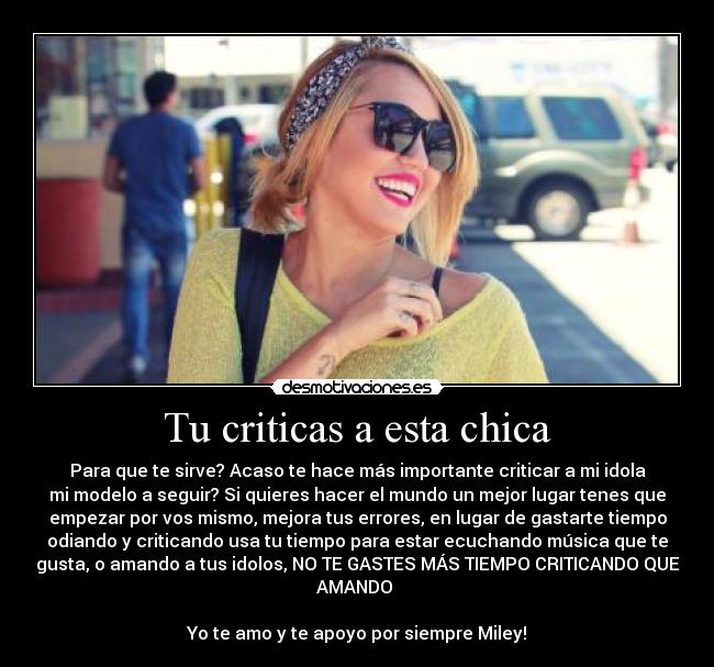 Tu criticas a esta chica - 