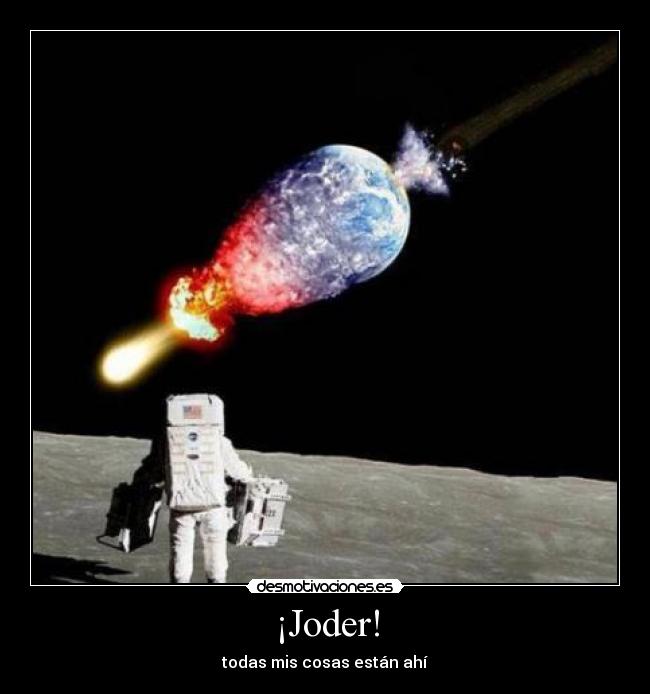 ¡Joder! - todas mis cosas están ahí