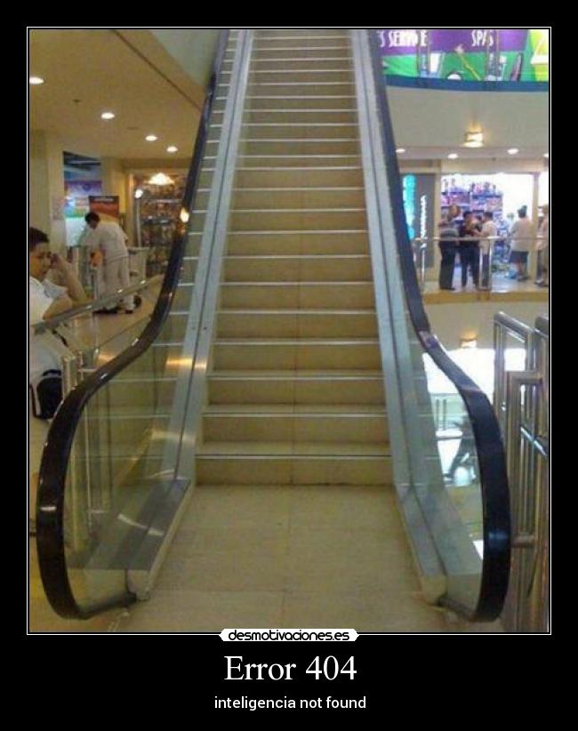 Error 404 - inteligencia not found