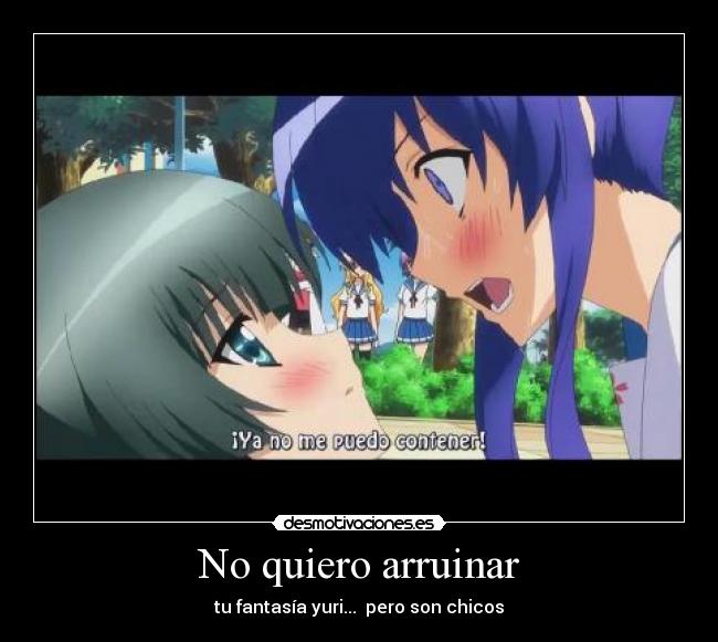 No quiero arruinar - 