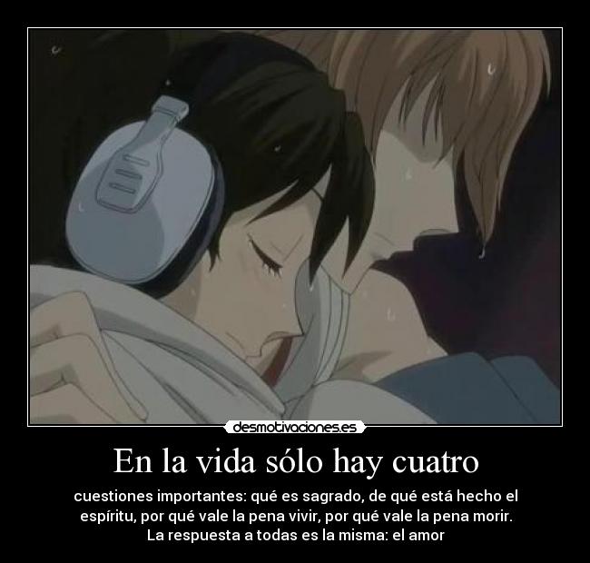 En la vida sólo hay cuatro -