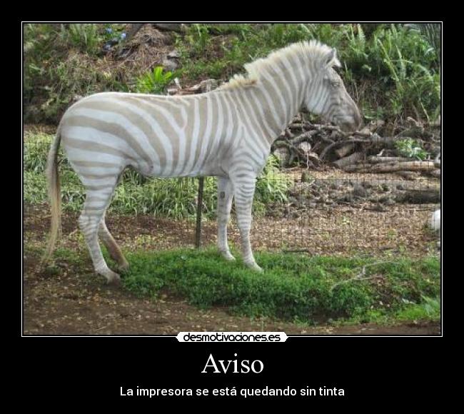 Aviso - La impresora se está quedando sin tinta