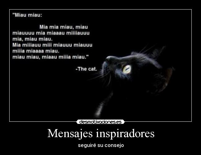 Mensajes inspiradores - seguiré su consejo