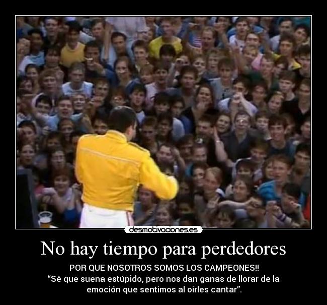 No hay tiempo para perdedores -