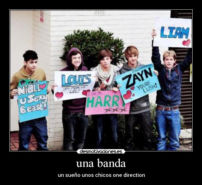 una banda - un sueño unos chicos one direction