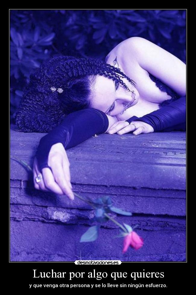 Luchar por algo que quieres - 