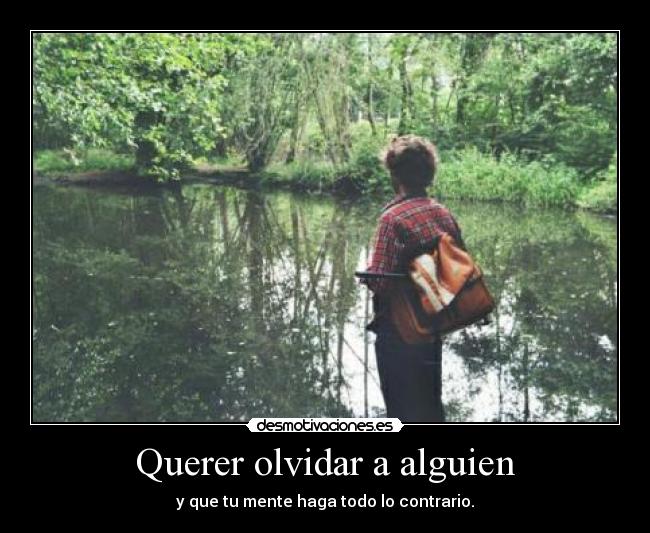 Querer olvidar a alguien - 