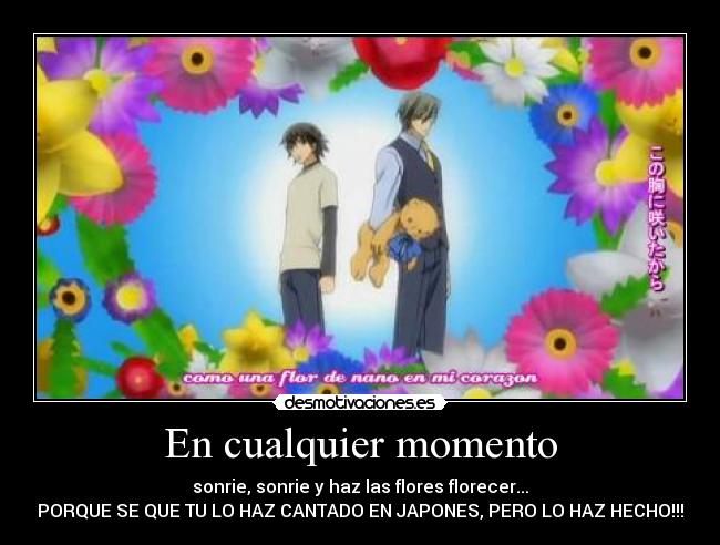 En cualquier momento -