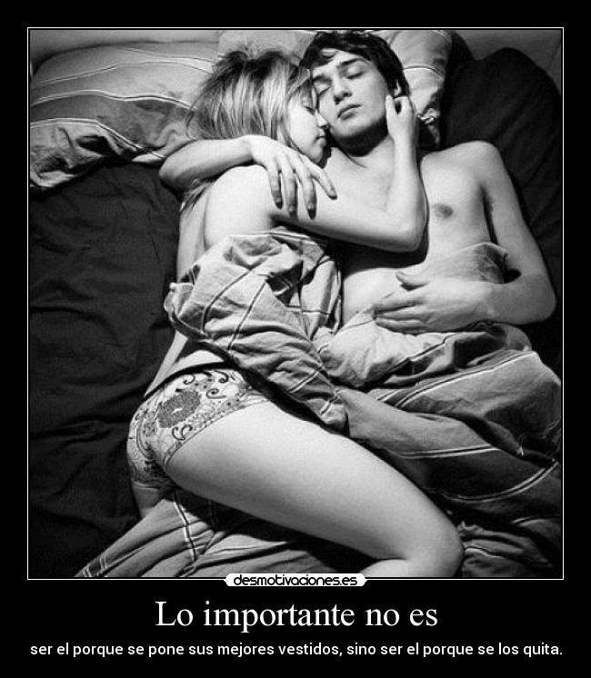 Lo importante no es -