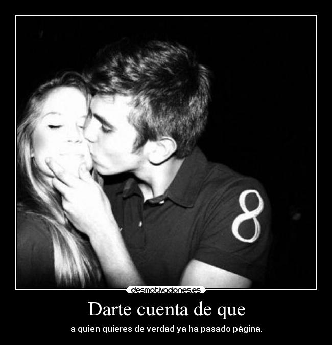 Darte cuenta de que -